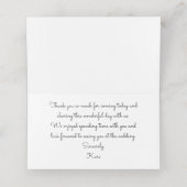 秋の花嫁素朴ひまわりシャワーパーティーエスコート プレイスカード (内部開封)