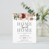 秋の花引っ越し祝いパーティーパーティの招待状 (スタンド正面)