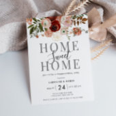 秋の花引っ越し祝いパーティーパーティの招待状