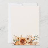 秋の花感謝ディナー 招待状 (裏面)