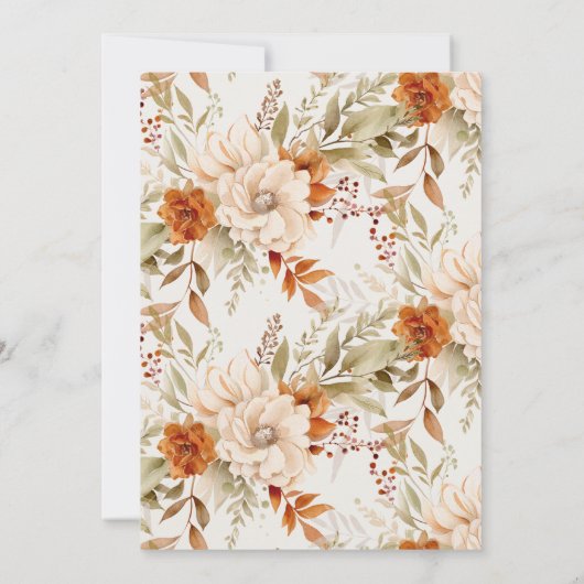 秋の花感謝祭 招待状 (裏面)