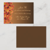秋の花披露宴カード エンクロージャーカード (正面/裏面)