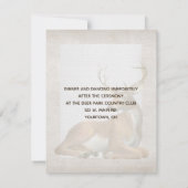 秋の花束と鹿の〔雄ジカの〕枝角の誓いの更新 招待状 (裏面)