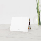 秋の花束ひまわりフローラありがとう サンキューカード (裏面)