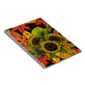 秋の花束オンブラック ノートブック (右側)