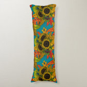 秋の花束オンブルー ボディピロー (正面縦)