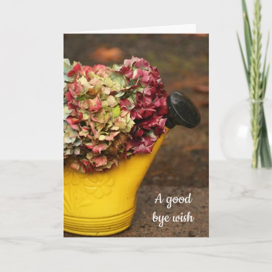 秋の花束折りグリーティングカード カード (正面)