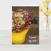 秋の花束折りグリーティングカード カード (黄色い花)