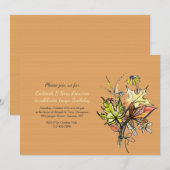 秋の花束2の招待状 招待状 (正面/裏面)