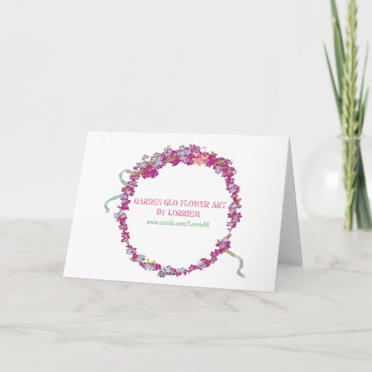 秋の花束 サンキューカード (裏面)