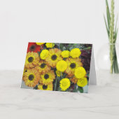 秋の花束 サンキューカード (正面)