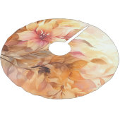 秋の花束 ブラッシュドポリエステルツリースカート (アングル)