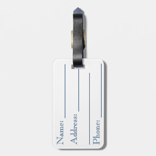 秋の花束 ラゲッジタグ (裏面縦)