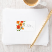 秋の花束 ラベル (インサイチュ)