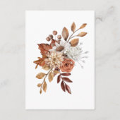 秋の花束　同封のＲＳＶＰカード 出欠カード (裏面)