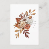 秋の花束 返信カード (裏面)