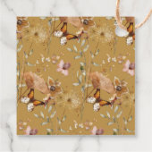 秋の花柄パンプキンボヘミアンベイビーシャワー フェイバータグ (裏面)