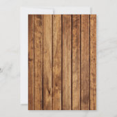 秋の花柄ベイビーシャワー招待状　ナチュラル　ラスティック 招待状 (裏面)