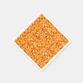 秋の花柄ペイズリー スタンダードカクテルナプキン (角)
