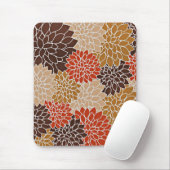 秋の花柄 マウスパッド (マウス)