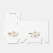 秋の花柄 小さなかぼちゃの感謝メッセージ フェイバーボックス (折り畳みなし)