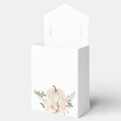 秋の花柄 小さなかぼちゃの感謝メッセージ フェイバーボックス (オープン)