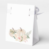 秋の花柄 小さなかぼちゃの感謝メッセージ フェイバーボックス (裏面サイド)