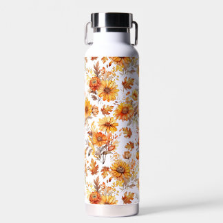 秋の花柄B01 ウォーターボトル