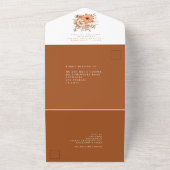 秋の花模様ゲストアド結婚レス オールインワン招待状 (外側)