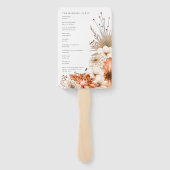 秋の花模様スエレガントクリプトプログラム ハンドファン (裏面)