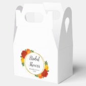 秋の花模様ブライダルシャワー フェイバーボックス (オープン)