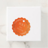 秋の花模様メッセージカード フェイバータグ (インサイチュ)