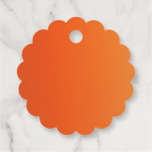 秋の花模様メッセージカード フェイバータグ (裏面)