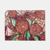 秋の花模様 ドアマット (正面)