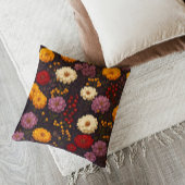秋の花模様 – ファームハウスボホ クッション