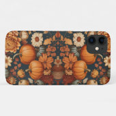 秋の花秋かぼちゃハロウィーンギフト Case-Mate iPhoneケース (裏面(横))
