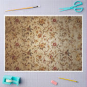 秋の花背景 薄葉紙 (クラフト)