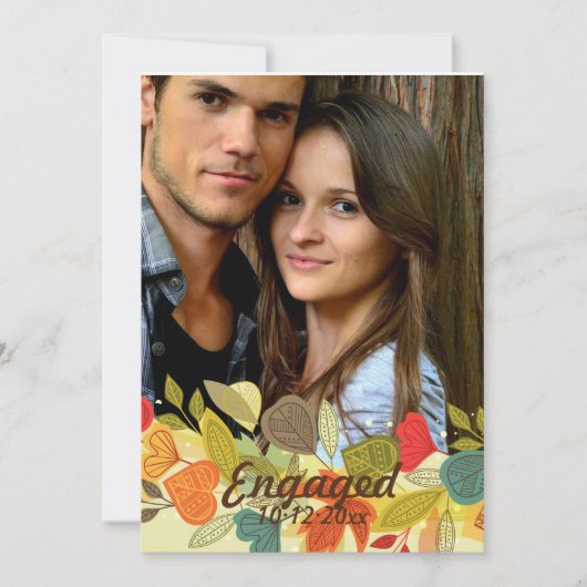 秋の花輪の写真の発表 案内状 (正面)