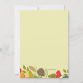 秋の花輪の写真の発表 案内状 (裏面)