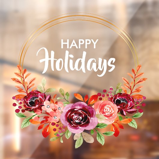 秋の花輪 ウィンドウサイン (シート2)