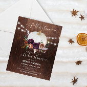 秋の花飾りパンプキンウッド ブライダルシャワー予算