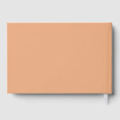 秋の花飾りパンプキン ブライダルシャワー ゲストブック (裏面)