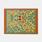 秋の花、ウィリアム・モリスの有名な模様。 ドアマット (正面)