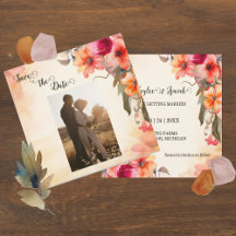 秋の花 ウェディング セーブ・ザ・デート