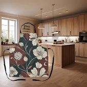 秋の花 エプロン