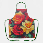 秋の花 エプロン (正面)