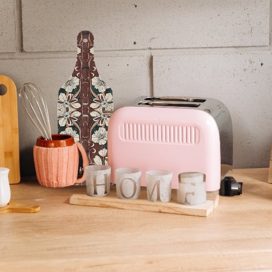 秋の花 カッティングボード