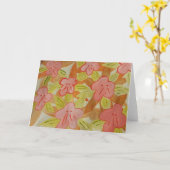 秋の花 カード (黄色い花)