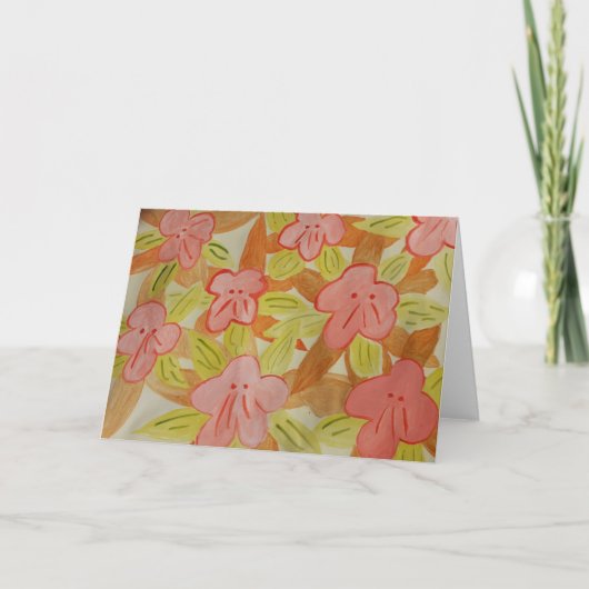 秋の花 カード (正面)