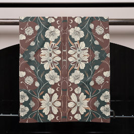 秋の花 キッチンタオル